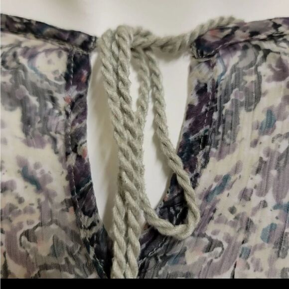 Boho medallion moroccan sheer swim cover top - Picture 2 of 4